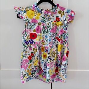 JODIFL Floral Ruffle Tank Top